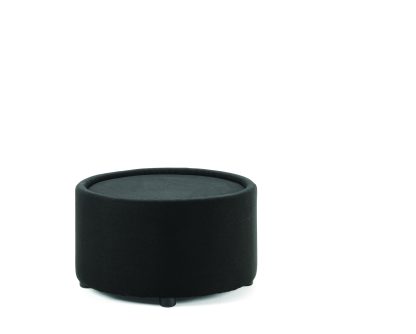 5 Star Office Neo Tub Table Circular 660x660x375mm Pre-assembled Fabric Black